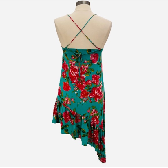 Lulu’s Impressionist Garden Mint Green Dress XS - Picture 7 of 10